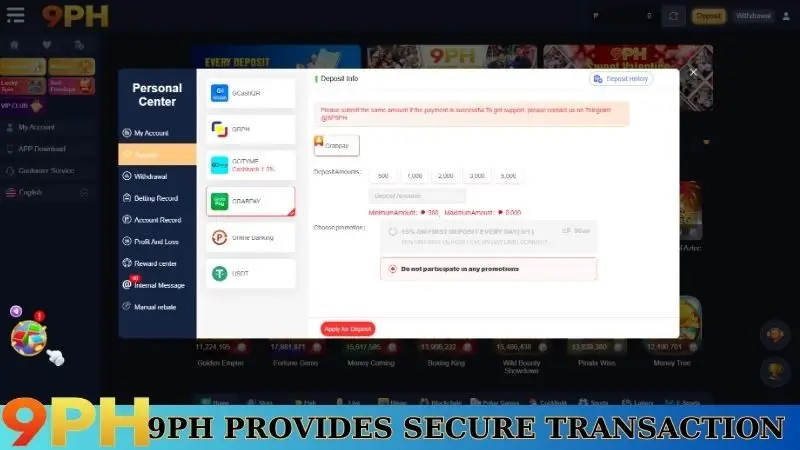 9PH Review 🎖️ Your Guide to Premier Online Gaming 2025 18 9PH provides secure transaction