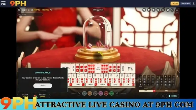 9PH Review 🎖️ Your Guide to Premier Online Gaming 2025 17 Attractive live casino at 9PH com