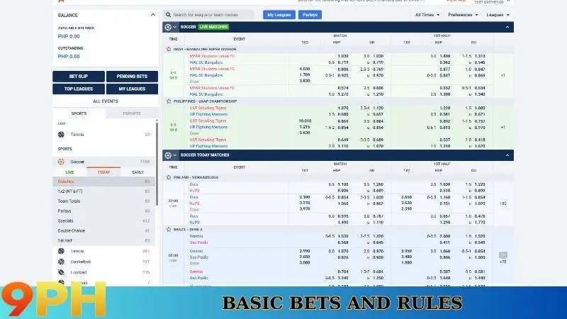 Basic bets and rules