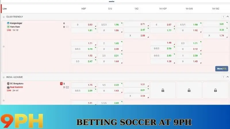 Sports Betting at 9PH - Enjoy The World Of Sports At Home 5 Betting soccer at 9PH