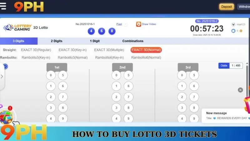 How to buy Lotto 3D tickets
