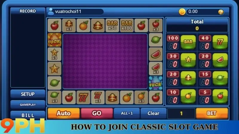 How to join Classic slot game