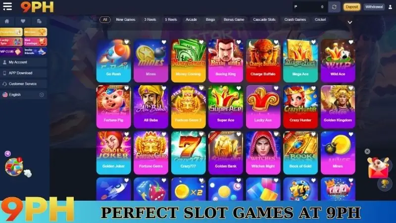 9PH Log in - Quick Access & Troubleshooting Tips For Gamers 5 Perfect slot games at 9PH