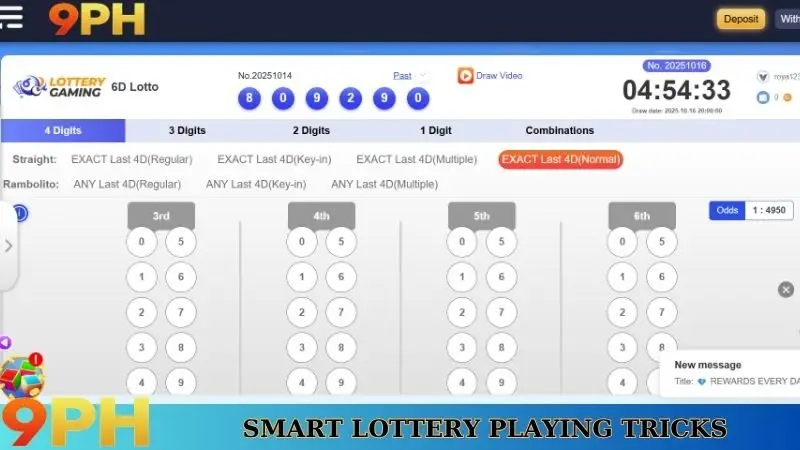 6D Lotto - Journey to conquer modern lottery on 9PH 8 Smart lottery playing tricks