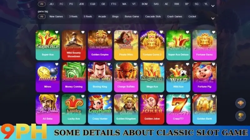 Some details about Classic slot game