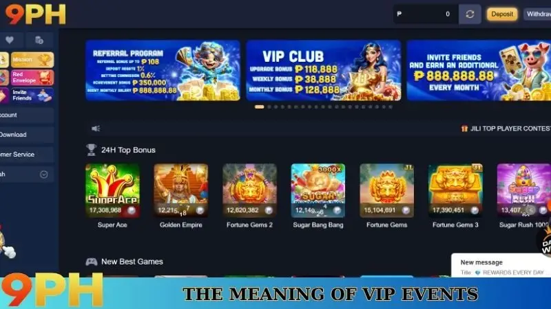 9PH VIP Member Privileges for a classy experience 6 The meaning of VIP events